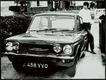  ??  ?? Paul Smith with his second-hand Hillman