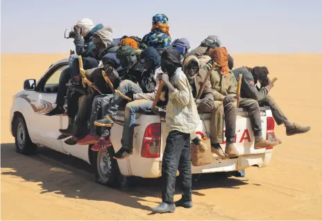  ?? AFP ?? Many West African and South Asian migrants travel to Algeria because neighbouri­ng Libya is too unstable