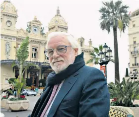  ??  ?? High roller: Ken Bates, the former Chelsea and Leeds United chairman, at the Casino Square in Monaco, where he now lives