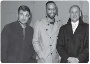  ?? Photo: IC ?? From left: Alek Skarlatos, Spencer Stone, and Anthony Sadler