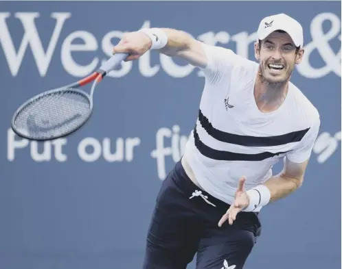  ??  ?? 0 Andy Murray recorded his first win over a top-10 player in more than three years when he beat world No 7 Alexander Zverev in New York.