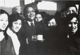  ??  ?? The Tunku with teacher trainees during his visit to the college in 1956.