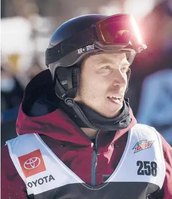  ?? HUGH CAREY/AP ?? Three-time snowboardi­ng gold medalist Shaun White says he’s retiring after the Beijing Games.