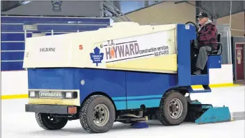  ??  ?? A new Zamboni is needed for the Shelburne County Arena.