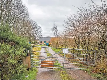  ??  ?? RAID: South Cairnies Farm, near Glenalmond, where the alleged offences happened.