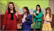  ?? SUBMITTED PHOTO ?? Playcrafte­rs’ production of “Heathers, the Musical” features Jesica Counts, Avery Gallagher, Jane Vitelli, and Christie Lohr.
