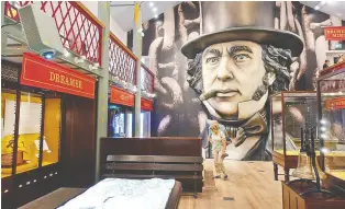  ??  ?? An exhibit at the SS Great Britain celebrates the genius of Isambard Kingdom Brunel, who designed the historic steel-hulled vessel. He also designed railway stations, train lines and the famous Clifton Suspension Bridge.