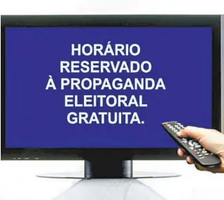  ??  ?? Propaganda eleitoral no rádio e na TV seguirá a lei eleitoral, realizando rodízios entre os candidatos