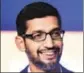  ?? MINT/FILE ?? Sundar Pichai, chief executive officer of Google