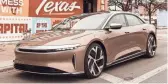  ?? MOTORS LUCID ?? The Lucid Air Dream Edition Range is the current champion of long-range electric vehicles.