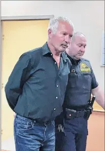  ?? ROSIE MULLALEY/THE TELEGRAM ?? Stephen Alphonsus Maloney (left) and Mitchell Maloney were back in provincial court in St. John’s Tuesday afternoon. The two were released on a $1,500 surety each and were ordered to adhere to strict conditions.