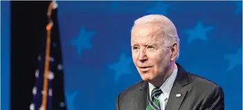  ??  ?? el Presidente electo Joe Biden habla en un evento en el teatro The Queen en Wilmington, Delaware