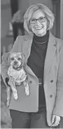  ?? THOMAS BENDER/USA TODAY NETWORK ?? Philanthro­pist Wendy H. Steele, with Gracie the Yorkie mix, created Impact100 in part so women could “know what it was felt like to be part of the solution.”