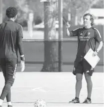  ?? SENTINEL FILE PHOTO ?? For 17-year-old Orlando City homegrown player Thomas Williams and other Lions players, Orlando City assistant coach Josema Bazan has provided wonderful instructio­n.