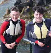  ?? PHOTOS: LORCAN DOHERTY/STEVE HUMPHREYS ?? Left: Brian Houghton (17), from Gleneely, and Riain Shortt (18), from Moville. Right: Student Rachael Kennedy from Ballymitty in Co Wexford.