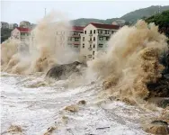  ?? Photo: Xinhua ?? Zhejiang province is vulnerable to rising sea levels.