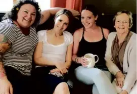  ?? FAMILY PHOTO ?? Madelyn Linsenmeir (second from right) with sisters Maura O’Neill (far left) and Kate O’Neill and her mother, Maureen.