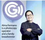  ?? ?? Alma Fermano is a photocopy operator and a family breadwinne­r