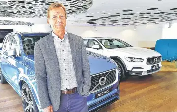  ?? — AFP photo ?? Volvo Cars CEO Hakan Samuelsson poses after an interview at Volvo Cars Showroom in Stockholm, Sweden.