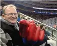  ?? Foto: Michael Grandel ?? Michael Grandel beim Eishockey in New York.