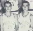  ?? | PROVIDED PHOTO ?? Twins Shane and Shawn Green were on the basketball team in high school, then chose to attend the college that would accept both of them, so they could keep playing together.