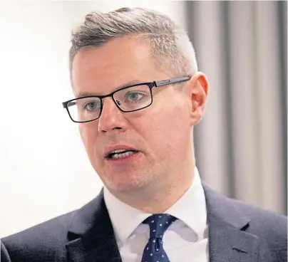  ??  ?? ‘GOOD FOR BUSINESS’: Economy Secretary Derek Mackay said the move will help firms ‘scale up for the future’