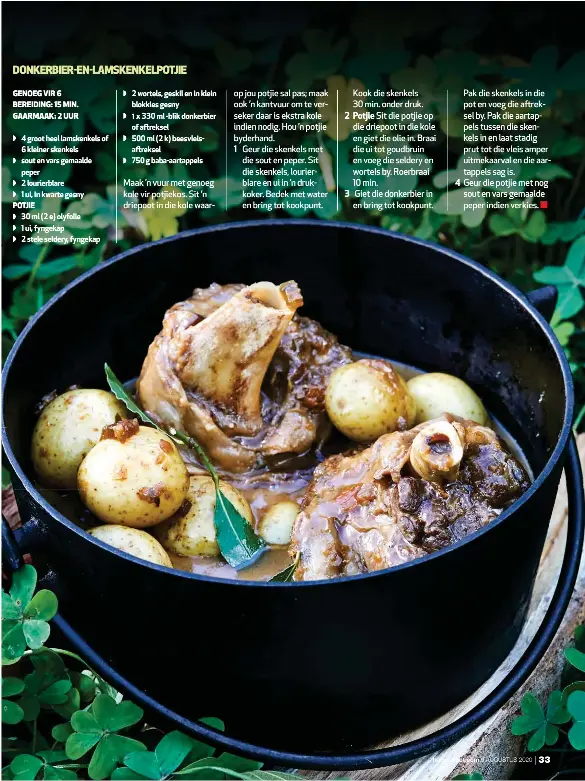 DONKERBIER-EN-LAMSKENKEL­POTJIE - PressReader