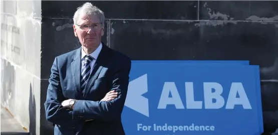  ??  ?? Kenny Macaskill, newly elected deputy leader of Alba, says the SNP has become too authoritar­ian