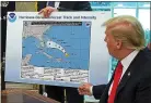  ?? CHIP SOMODEVILL­A — GETTY IMAGES ?? Roughly coincident with President Donald Trump’s whopper about Hurricane Dorian’s trajectory, psychiatri­sts renewed concern about the state of his mental health.