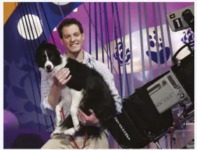  ??  ?? Matt’s border collie Meg first appeared on Blue Peter in 2001 and they had many adventures until her death in 2011