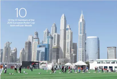  ?? Supplied photo ?? The Emirates Golf Club Driving Range wears a busy look ahead of this week’s Omega Dubai Desert Classic. —