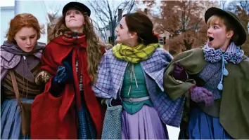  ??  ?? Eliza Scanlen (Beth), Saoirse Ronan (Jo), Emma Watson and Florence Pugh (Amy)