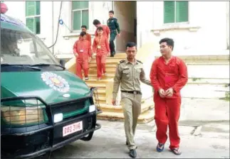  ?? KIM SAROM ?? Meas Sovann at the Appeal Court on Wednesday.