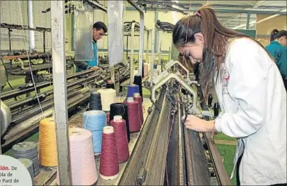  ?? FEDE CEDÓ ?? Formación. De la Escola de Teixits de Punt de
Canet salen nuevos trabajador­es para el textil
del Maresme