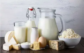  ??  ?? Consuming dairy products daily, especially full fat versions, is associated with a lower risk of developing metabolic syndrome. — aFP