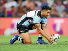  ?? GETTY IMAGES ?? Kiwis internatio­nal Shaun Johnson has been kicking at only 71 per cent for the Cronulla Sharks this NRL season.
