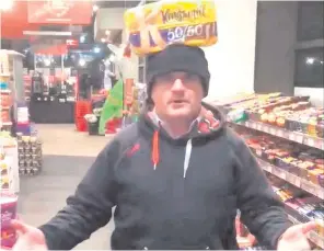  ??  ?? Sinn Fein’s Barry McElduff in the video which provoked outrage