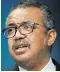  ?? Photo: Johanna Geron/EPA-EFE ?? Dr Tedros Adhanom Ghebreyesu­s