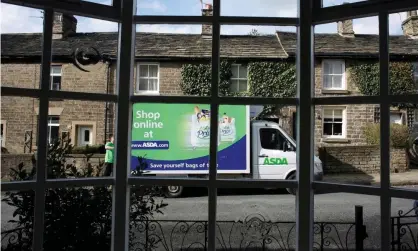  ??  ?? An Asda van goes about its deliveries. Photograph: Christophe­r Thomond/The Guardian