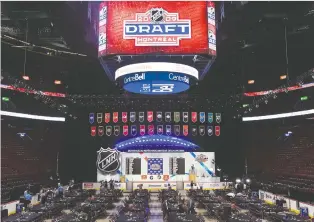  ?? DAVE SIDAWAY FILES ?? The Bell Centre last hosted the NHL Draft in 2009. The city has been named as the site of next year's draft, which is slated to be held in person after two straight virtual events.