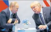  ?? AP FILE ?? ▪ Donald Trump with Vladimir Putin at the G20 Summit.