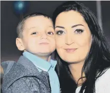  ??  ?? Gemma Lowery with son Bradley Lowery.