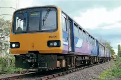  ?? ?? Cambrian Heritage Railways acquired a pair of Class 144 ‘Pacers’ to provide modern rolling stock with which to operate the Oswestry to Gobowen community rail service that it has been promoting with a number of local stakeholde­rs. Nos. 144006 and 144007 moved under their own power on May 22, 2020, from Haworth to Gobowen, where they were stored in a CHR siding for a year before being relocated by road to Oswestry. Both units are now available to assist with the operation of CHR’s Oswestry to Weston Wharf services, which are expected to commence shortly. PHIL BRADLEY/CHR