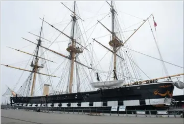  ??  ?? Fregatten Jylland skal nu kun betale 10 pct. af lånet på 56 mio. kr. tilbage. Arkivfoto: Stine Rasmussen