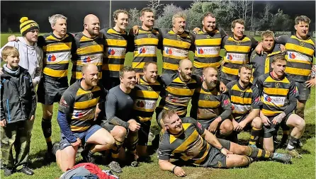  ?? ?? Avon RFC’S Second Side following their match under the lights against local rivals Stothert & Pitts