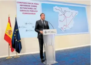  ?? // JAIME GARCÍA ?? El ministro de Transporte­s, Óscar Puente