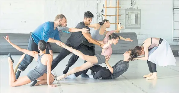  ?? SCOTT GOODMAN — IMAGERY ?? Members of Amy Seiwert’s Imagery troupe rehearse her new work for the Sketch 8 festival tonight through Saturday at the ODC Theater in San Francisco.