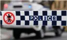  ?? Photograph: Joel Carrett/AAP ?? A manhunt for a double-shooting suspect ended when Queensland police arrested a 24-year-old man in Cornubia, south-east of Brisbane, on Saturday night.