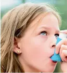  ?? ?? One in seven children between two and 14 years take asthma medication.