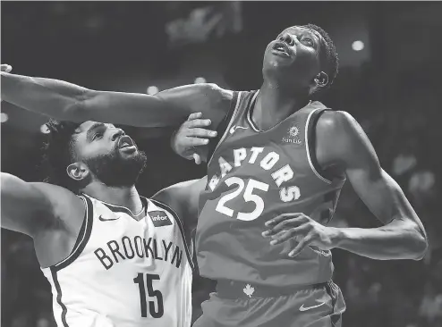  ?? PIERRE OBENDRAUF / POSTMEDIA NEWS ?? Toronto Raptors forward Chris Boucher was discovered by chance and wowed with his natural athleticis­m.